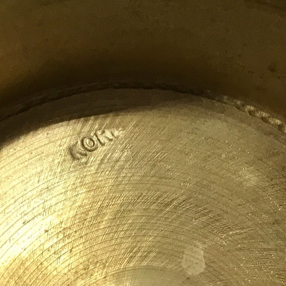 Vintage Korean Brass Pricket Candle Holder Brutalist Etched Tribal‎ Spike Stand - Picture 6 of 8